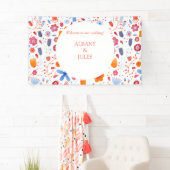 フラワーメドウ水彩 横断幕 (インサイチュ)