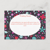 フラワーメドウ水色ダーク結婚ズ詳細 エンクロージャーカード (正面)