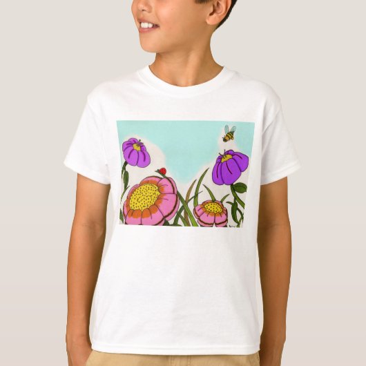 フラワーメドウ キッズTシャツ Tシャツ (正面)
