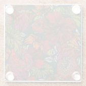 フラワーメドレー ガラスコースター (裏面)