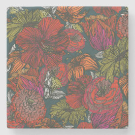 フラワーメドレー ストーンコースター