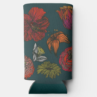 フラワーメドレー スリム缶クーラー