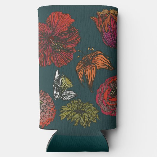 フラワーメドレー スリム缶クーラー (裏面)