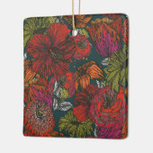 フラワーメドレー セラミックオーナメント (左)