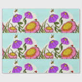 フラワーメドーラッピング紙 ラッピングペーパー (フラット)