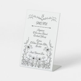 フラワーメニュー記号 台座サイン