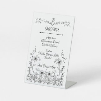 フラワーメニュー記号 台座サイン