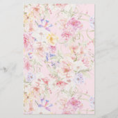 フラワーモダンウェーブライダルシャワー推測ゲーム (裏面)