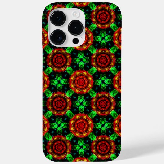 フラワーモダンボヘミアンエレガント抽象柄 #504 Case-Mate iPhoneケース (裏面)