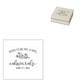 フラワーモダン日付の保存 ラバースタンプ (押印)