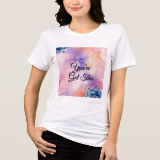 フラワーモチベーショナルTシャツ トライブレンドTシャツ