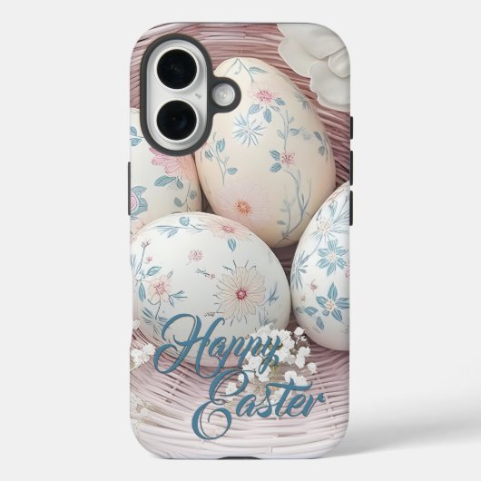 フラワーモチーフで伝えるイースターの優しい喜び Case-Mate iPhoneケース (裏面)