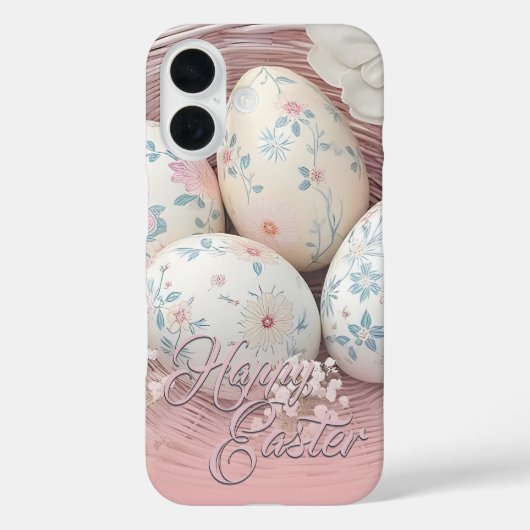 フラワーモチーフで伝えるイースターの優しい喜び Case-Mate iPhoneケース (裏面)