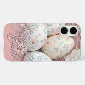 フラワーモチーフで伝えるイースターの優しい喜び Case-Mate iPhoneケース (裏面 (横))