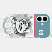 フラワーモチーフの卵の殻の中のイースターの可愛い子猫 Case-Mate iPhoneケース (裏面 (横))