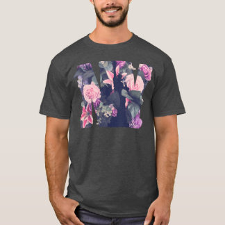フラワーモチーフ ニューヨーク レトロ Tシャツ