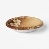 フラワーモチーフon紙丼 ペーパーボウル (傾斜あり)
