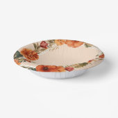 フラワーモチーフon紙丼 ペーパーボウル (傾斜あり)