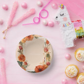 フラワーモチーフon紙丼 ペーパーボウル (パーティー)