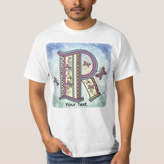 フラワーモノグラム R Tシャツ (正面)