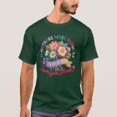 フラワーモムママ母の日 Tシャツ (正面)
