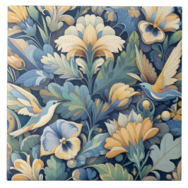 フラワーモリスの芸術 タイル