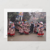 フラワーモンが市場に出回る ポストカード (正面/裏面)