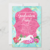 フラワーユニコーンファンタジー馬術卒業パーティー 招待状 (正面)
