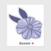 フラワーラインアートステッカー シール (シート)