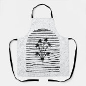 フラワーラインアート エプロン (正面)