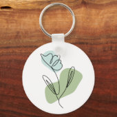 フラワーラインアート キーホルダー (正面)