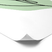 フラワーラインアート ポスター (角)