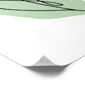 フラワーラインアート ポスター (角)