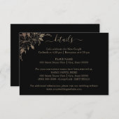 フラワーライン ウェディング 詳細挿入カード エンクロージャーカード (正面/裏面)