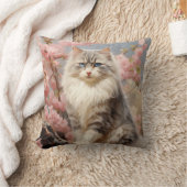 フラワーラグドール猫 クッション (ブランケット)