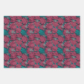 フラワーラッピング紙 – ペーパーカットフローラデザイン ラッピングペーパーシート (正面)