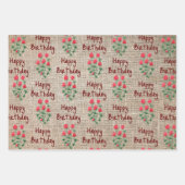 フラワーラッピング紙 ラッピングペーパーシート (正面)