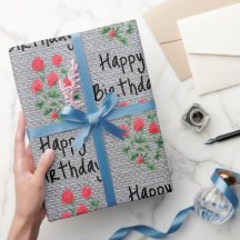 フラワーラッピング紙