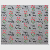 フラワーラッピング紙 ラッピングペーパー (フラット)