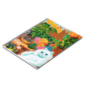 フラワーラバーズキャットルイワーイン ノートブック (左側)