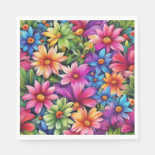 フラワーラブ - ペーパーナプキン スタンダードランチョンナプキン (正面)