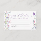 フラワーラベエレガントンダーデイトナイトアイディア エンクロージャーカード (正面)