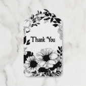 フラワーラベルサンキューリースクラスコケット ギフトタグ (裏面)