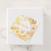 フラワーラベルサンキューリースクラスコケット フェイバータグ (箱)