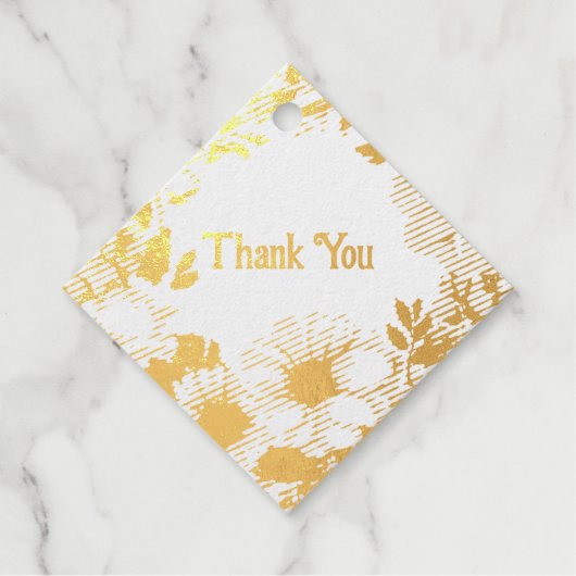 フラワーラベルサンキューリースクラスコケット フェイバータグ (正面)