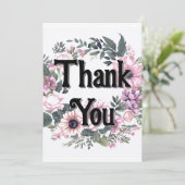 フラワーラベルサンキューリースクラスコケット 招待状 (スタンド正面)