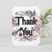 フラワーラベルサンキューリースクラスコケット 招待状 (スタンド正面)