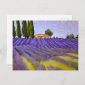 フラワーラベンダー畑 ポストカード (正面/裏面)