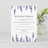 フラワーラベンダー結婚式最新情報のお知らせ 招待状 (スタンド正面)