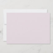 フラワーラベンダー アドバイスと花嫁への願いカード 招待状 (裏面)